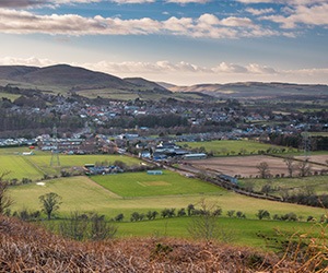 view over the northumberland national park